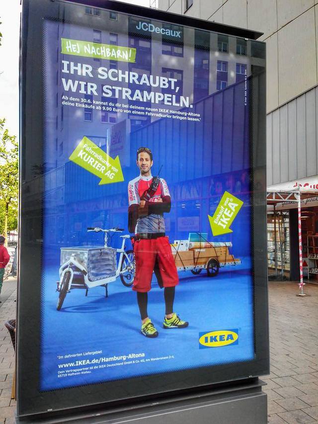 IKEA Store in Hamburg, Germany Makes Deliveries by Bike